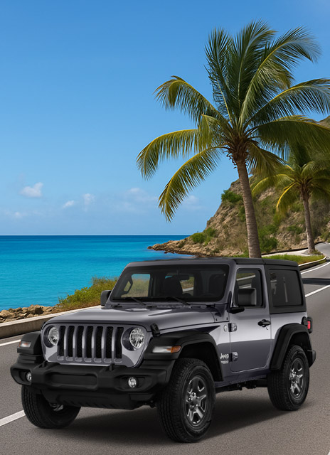 SUV by the beach