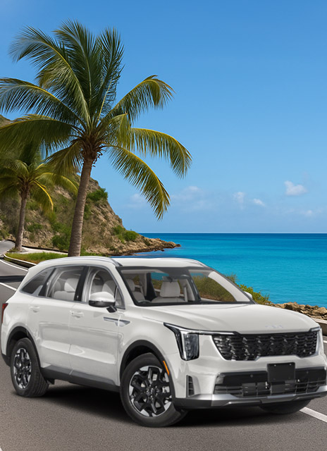 SUV by the beach
