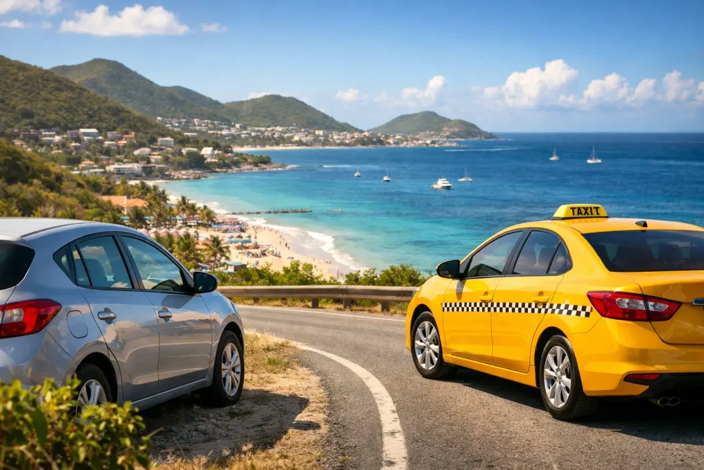 Local Car Rental Versus Taxi Costs St Maarten