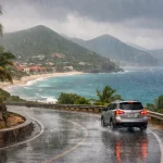 Handling Rain on Island Roads in St. Maarten