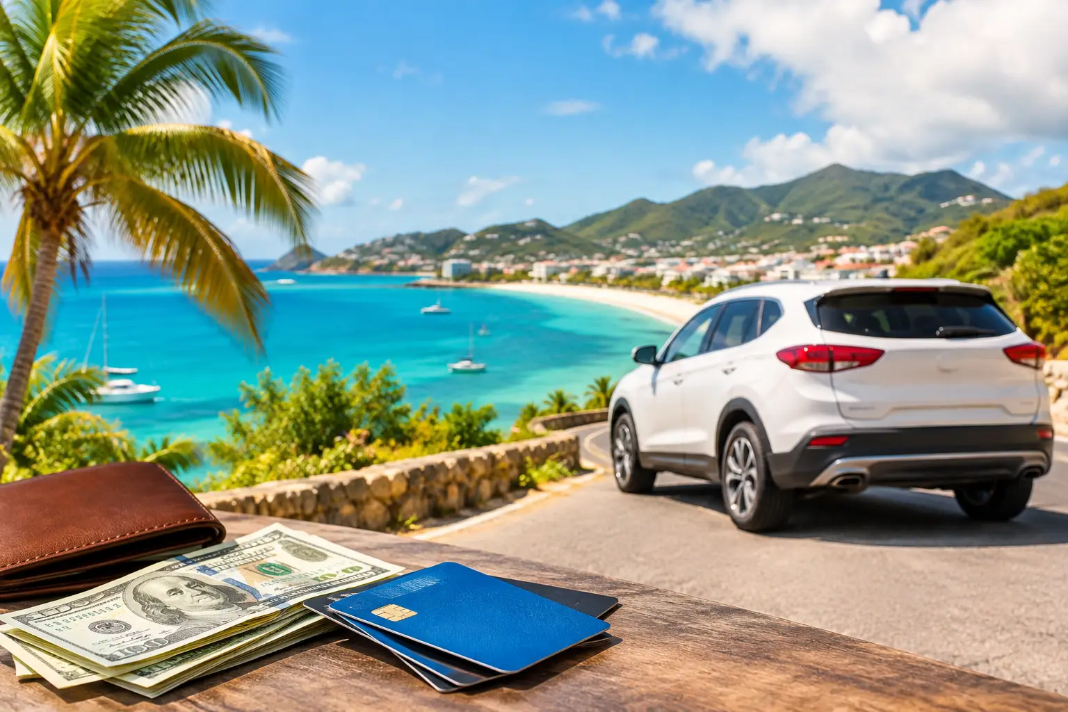 Cash Versus Card Car Rentals in St. Maarten
